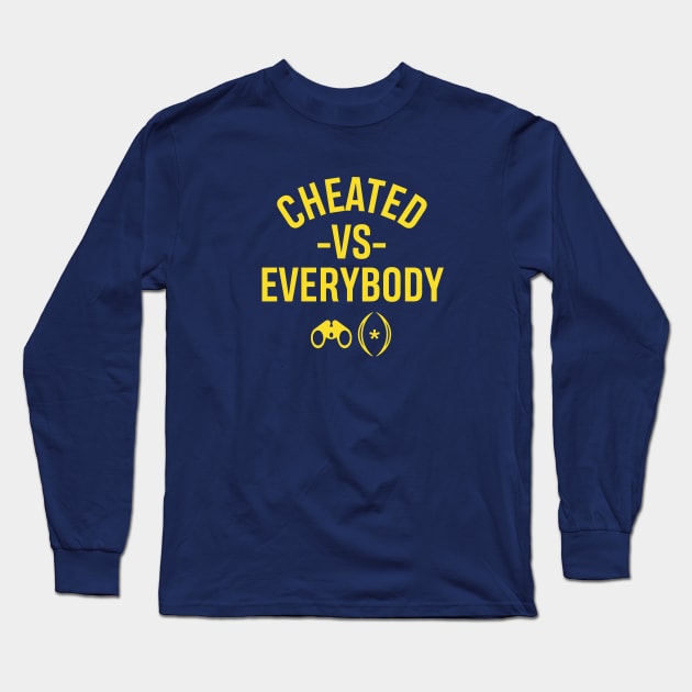 Cheaters Long Sleeve T-Shirt by BlackActionTeesOnDemand